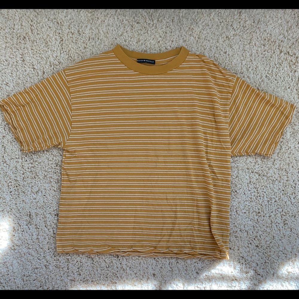 VINTAGE Brandy Melville mustard t-shirt